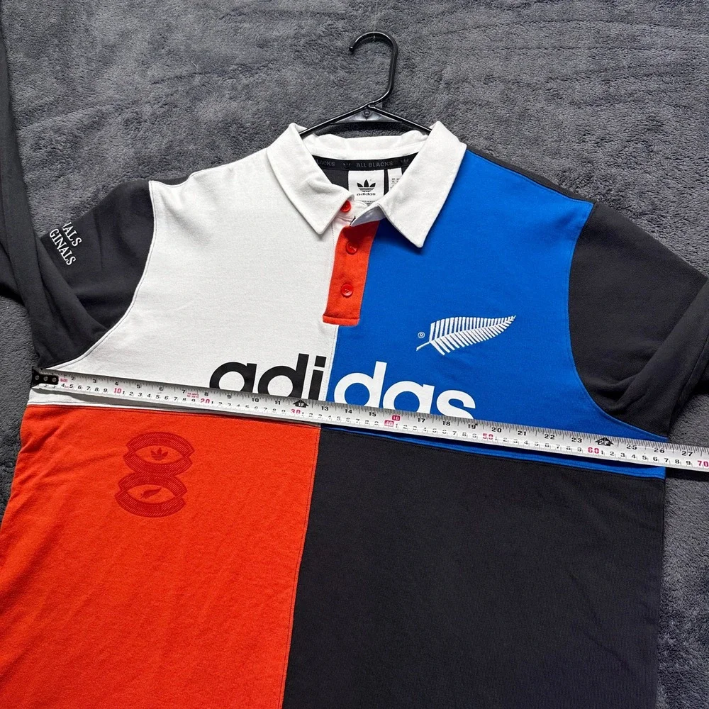 Adidas Originals All Blacks Rugby Polo Shirt Mens XL Colorblock NWT KG4638